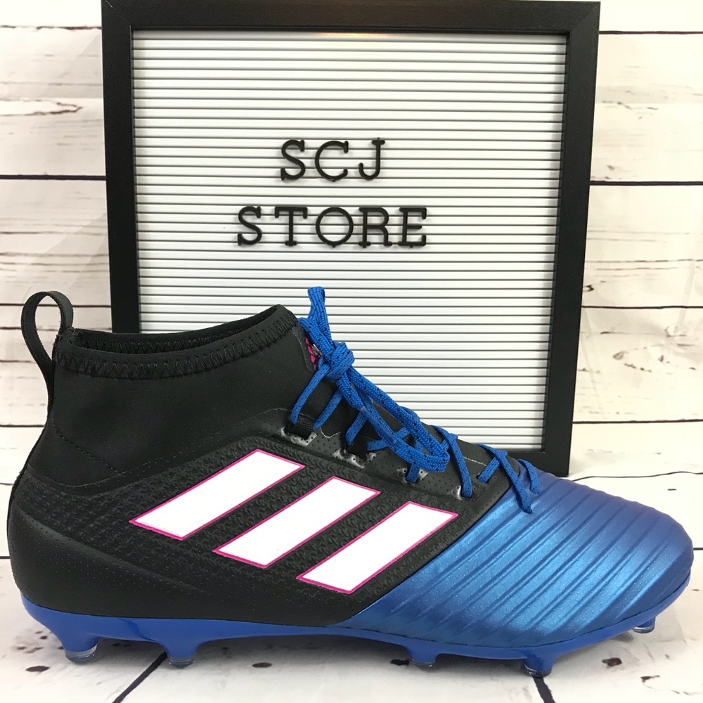 New Adidas Men's Soccer Cleats Blue/Black Size 11